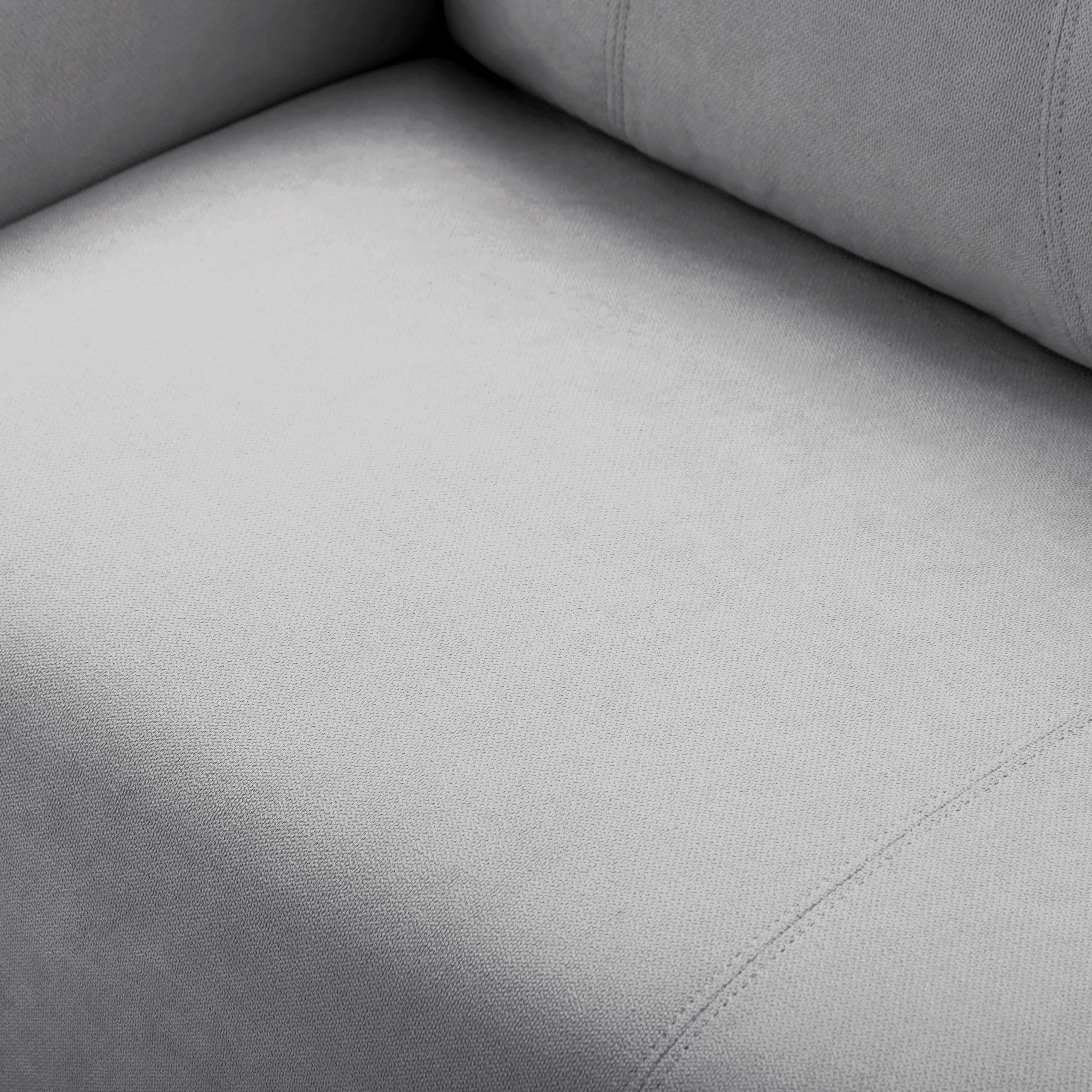 BSHTI 51.2”Loveseat Couch,Linen Blend Upholstery,Back Cushions are Removable,Solid Wood and Iron Combination,6 Colors for Choosing,Standard Couch(Light Gray)