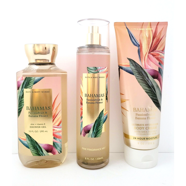 Bath & Body Works Bahamas Passionfruit Body Mist Shower Gel & Body