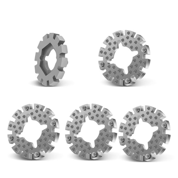 AEVXKHI 5PCS Oscillating Saw Blade Adapter, 1 Inch Diameter Multitool Shank Adapter, Universal Oscillating Tool Accessory for Saw Blade Woodworking