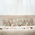 thumbnail image 7 of Ambesonne Colorful Throw Pillow Cover 4 Pack, Seventies Retro, 16", Multicolor, 7 of 7