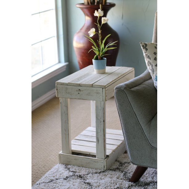 Slatted End Table