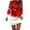 Red, variant on Fiaer Christmas Themed Dresses for Women Retro Long Sleeve Party Tunic Dress Snowflake Graphic Winter Holiday Party Pullover Dress Green XXL
