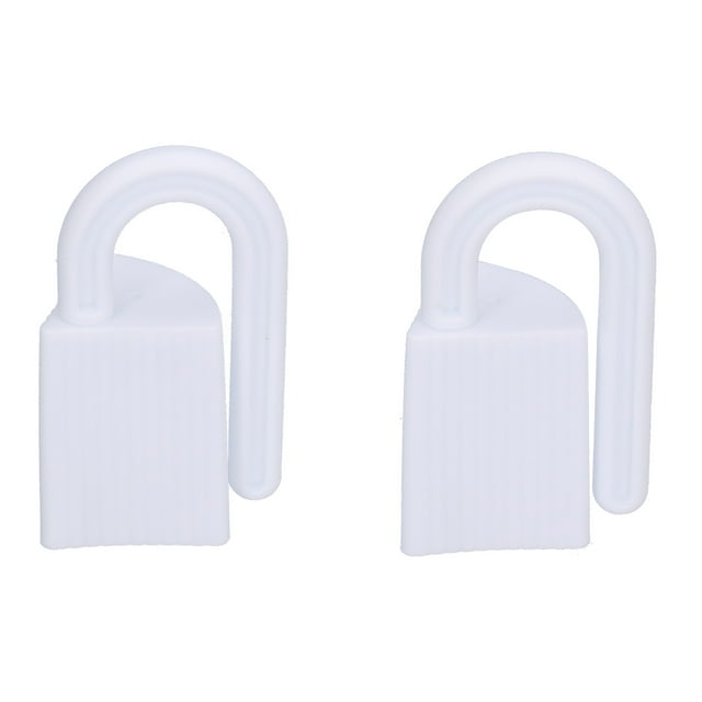 Topes de seguridad para muebles Jadeshay Tapón de puerta Pellizco de puerta Blanco 2 x protectores de puertas