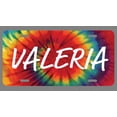 thumbnail image 1 of Valeria Name Tie Dye Style License Plate Tag Vanity Novelty Metal | UV Printed Metal | 6-Inches By 12-Inches | Car Truck RV Trailer Wall Shop Man Cave | NP1584, 1 of 1