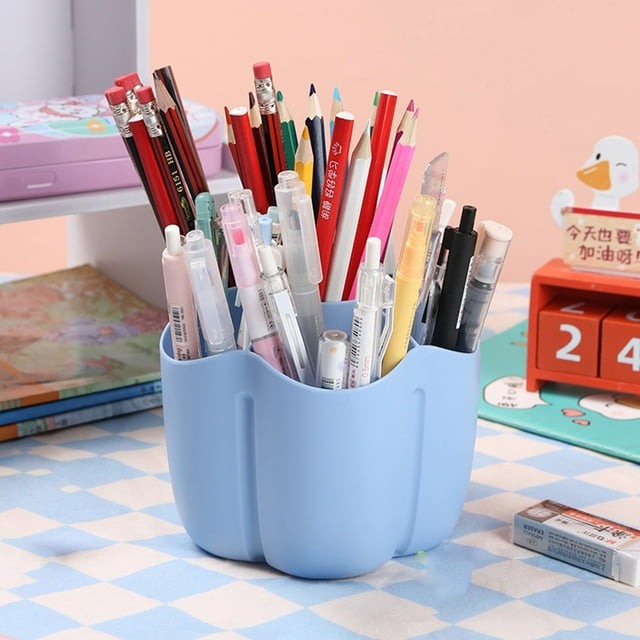Ganfancp Lápiz de Escritorio para La Organización Del Escritorio - Lápiz de 6 Compartimentos para La Escuela Oficina, Almacenamiento de Cosméticos Ofertas Del Día 1* Portabolígrafos