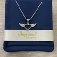 thumbnail image 3 of Collar Corazon Con Alas De Zirconia Para Mujer De Plata 925, 3 of 5