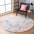 thumbnail image 2 of SAFAVIEH Precious Cornelius Geometric Area Rug, Blue/Rust, 6' x 6' Round, 2 of 7