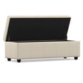 thumbnail image 4 of Simpli Home Kingsley Storage Bench in Natural, 4 of 12