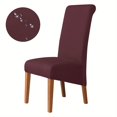 thumbnail image 1 of 1 funda impermeable para silla de comedor de tela de fibra de leche, fundas para silla de comedor, funda para silla para boda, comedor, oficina, banquete, casa, decoración del hogar, 1 of 4