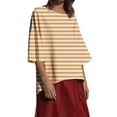 thumbnail image 6 of Women's Casual Long Sleeve Round Neck Solid Color Top Shirts Blouses Loose Fit Soft Tops for Business Office Work Vacation Travel Daily Wear Fashion Essential Gift for Women, 6 of 9