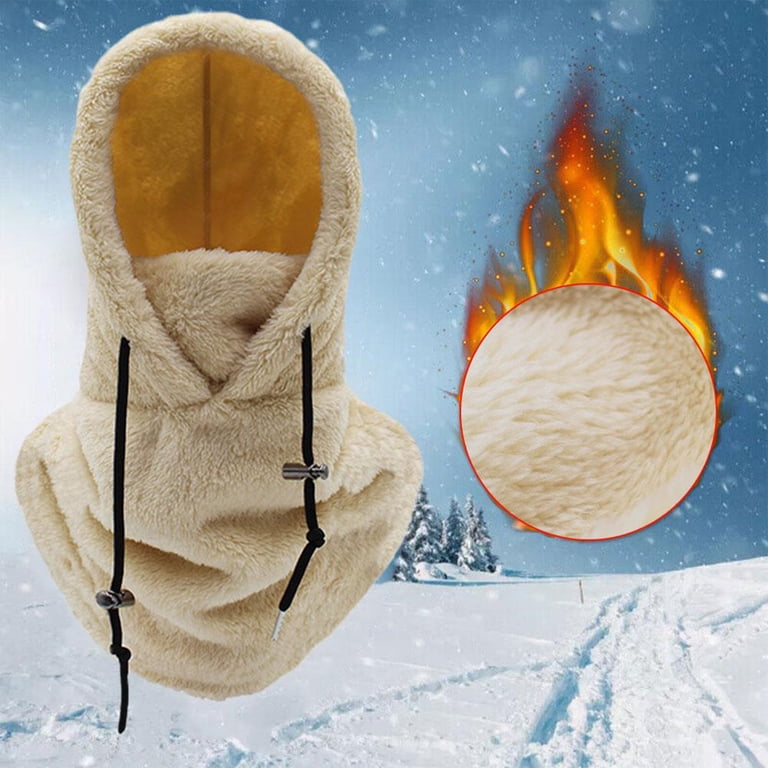 TELOLY Sherpa Hood Ski Mask, Balaclava Wind-Resistant Winter  display picture 1