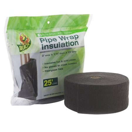 Duck Brand Pipe Wrap Insulation - 3 in. x 1/11 in. x 25 ft.