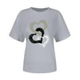 thumbnail image 5 of LSLJS T Shirts for Women Plus Size Crewneck Basic Tees Tops Casual Cute Valentine's Day Heart Print Tee Shirts, Gifts for Women, S-3XL, 5 of 6