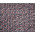 thumbnail image 4 of oneOone Polyester Spandex Navy Blue Fabric Florals Craft Projects Decor Fabric Printed By The Yard 56 Inch Wide-QMO, 4 of 4