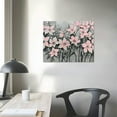 thumbnail image 4 of PRATYUS  Flower Wall Decor/Living Room Decorations/Pink Modern Artwork/Painted Botanical Paintings for Bedroom Kitchen Home Office 16x12in, 4 of 6