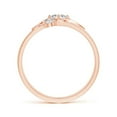 thumbnail image 2 of ANGARA Natural Diagonal Diamond 3 Stone Bypass Ring in 14K Rose Gold for Women (Size-4mm| Color-I-J| Clarity-I1-I2) | April Birthstone, Anniversary, Jewelry Gift for Women | Natural Diamond Ring, 2 of 7