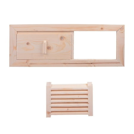 

1 Set Sauna Room Air Vent Blinds Grille Ventilation Panel Sauna Room Equipment