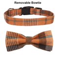 thumbnail image 5 of Mumup Christmas Dog Collar with Bow, Adjustable Red Green Plaid Dog Collars with Removable Bowtie Christmas Collars for Large Dogs Pets, 5 of 5