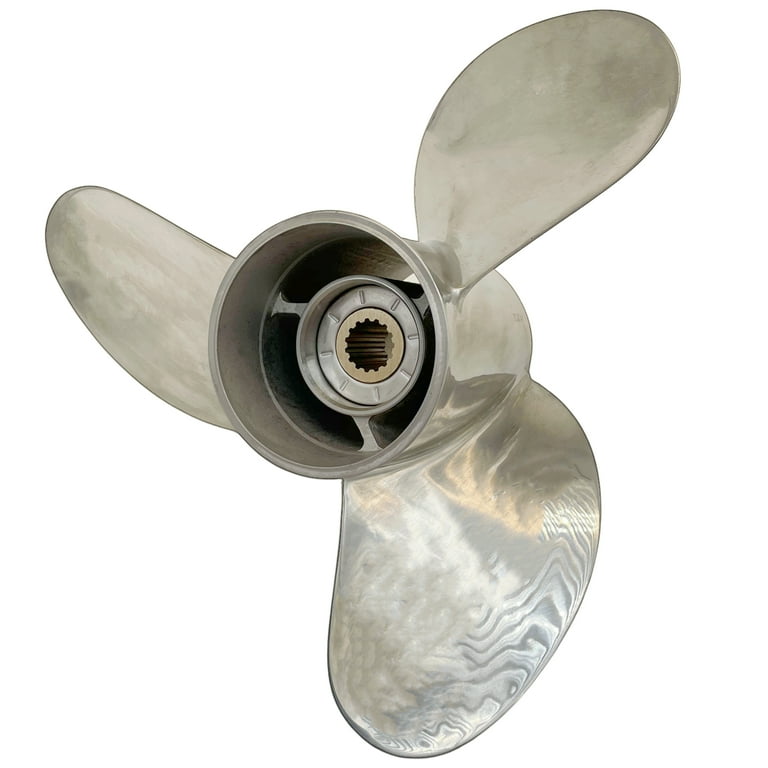 Johnson Evinrude OMC 15x15P Aluminum Propeller - RH 3-Blade Replacement Prop Part #0765186