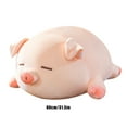 thumbnail image 5 of Cute Squinting Pig Plush Toy, Super Soft High Quality Stuffed Pig Doll With Feather Pp Cotton Filler, Ideal For Sleeping Hugging Bed Pillow Gift For Kids Teens S, 5 of 8