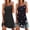 Black/Butterfly Black, variant on Nightgowns for Women 2 Pack Sleeveless Sleepwear Tank Sleep shirts Chemise Nightshirt