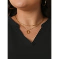 thumbnail image 5 of DARING DIVA Women's Plus Tank Tops V Neck Blouses Basic Tank 1X Black, 5 of 6
