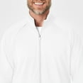 thumbnail image 4 of Wink Knits and Layers Men's Fleece Full Zip Jacket, White, 2X, 4 of 9