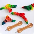 thumbnail image 7 of ABCISI 1 Pcs Tie Dye Tool, Wood Sinew Pulling Device DIY Tie Dye Stretching Tools, for Adults Handmade Accessories, Made of Handmade Natural Wood with Connectors, 7 of 7