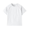thumbnail image 4 of Mgmyaa Summer Boys & Girls Tops Kids Dry-Fit T-Shirts Solid Black Short Sleeve Crew Neck Ventilated Boys & Girls Tops Activewear Tees for Ages 3-15, 4 of 7