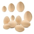 thumbnail image 3 of Darzheoy 10 Pcs Wooden Fake Eggs, 1.77 Inch Unpainted Wooden Eggs DIY Doodle Easter Eggs Children Hand Painted Eggs Painting Toy, Easter Eggs for Children DIY Game, 3 of 5