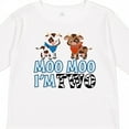 thumbnail image 4 of Inktastic Moo Moo I'm 2 with Cute Holstein Cows Boys or Girls Long Sleeve Toddler T-Shirt, 4 of 5