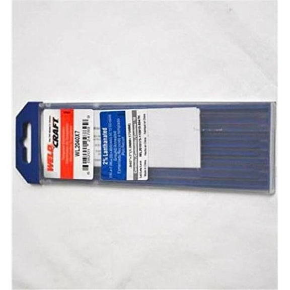 Weldcraft 366-WL2040X7 0.040 x 7 Tungsten 2 Lanth