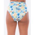 thumbnail image 2 of BOTTOM ALTO TRAJE DE BAÑO AZUL TURQUESA SW DAMA HOJAS XL, 2 of 2