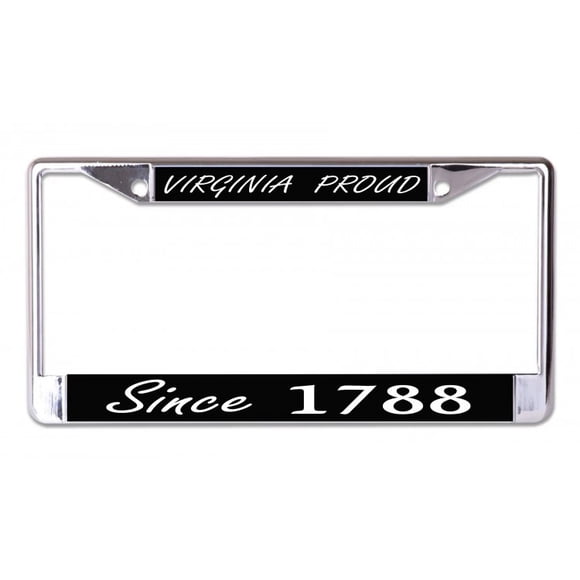 Virginia Proud Since 1788 Chrome License Plate Frame