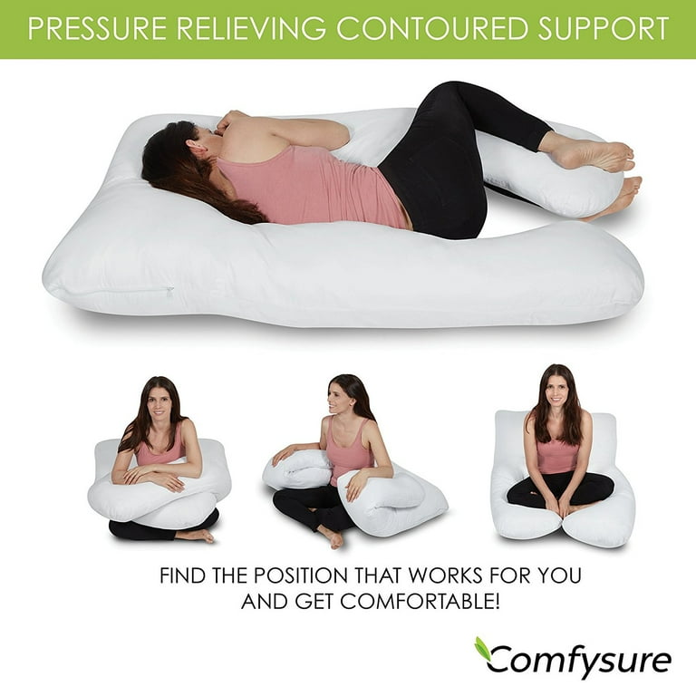 Full Body Pregnancy Pillow Maternity Pillow U Shaped By ComfySure Walmart