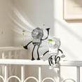 thumbnail image 3 of Portable Robot Fan Man, Desk Fan Rechargeable with Suckers, Small Fan for Office, Home, and the Outdoors,Rechargeable , Flexible Bendable 4 Legs Structure,14.57*1.54in., 3 of 6