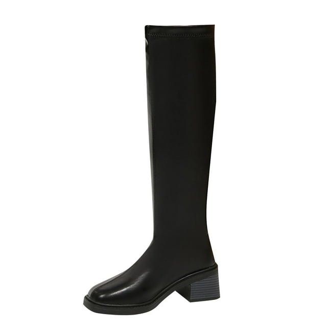 Birdeem Women's Boots, Casual All-Match, Solid Color, Classic Design, Thick Heel, Long Boots, Fall Winter Trend, Multi-Color, Women's Winter Boots, Women's Fall Dress