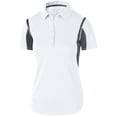thumbnail image 2 of Holloway Sportswear XS Womens Integrate Polo White/Carbon 222747, 2 of 5