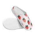 thumbnail image 3 of Lsque Hand Drawn Strawberry Pattern Womens Comfort Cotton on Scuff With Memory Foam and Anti-skid Sole Slipper-37/38, 3 of 7