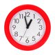 thumbnail image 1 of Reloj de pared Uxcell de 8 pulgadas, funcionamiento a batería de cuarzo, silencioso y sin tictac, reloj de pared redondo, rojo, 1 of 6