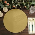 thumbnail image 6 of Efavormart 20 Pack | 13" Gold Glitter Round Paper Table Placemats, Disposable Dining Table Mats - 210 GSM, 6 of 11