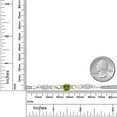 thumbnail image 4 of 925 Silver and 10K Yellow Gold Green Peridot and White Moissanite and White Lab Grown Diamond Bracelet for Women (2.20 Cttw, Gemstone August Birthstone, Cushion 6MM, 7.5 inches, Made in Italy), 4 of 4