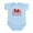 Sky Blue, variant on CafePress - ...Half Welsh... Body Suit - Baby Light Bodysuit, Size Newborn - 24 Months