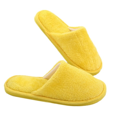 

House Shoes Non-slip Solid Color Home Shoes Indoor Slippers for Women & Men