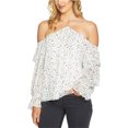 thumbnail image 1 of 1.STATE Blusa tejida con hombros descubiertos para mujer, blanca, pequeña 1.STATE  Tejer, 1 of 1