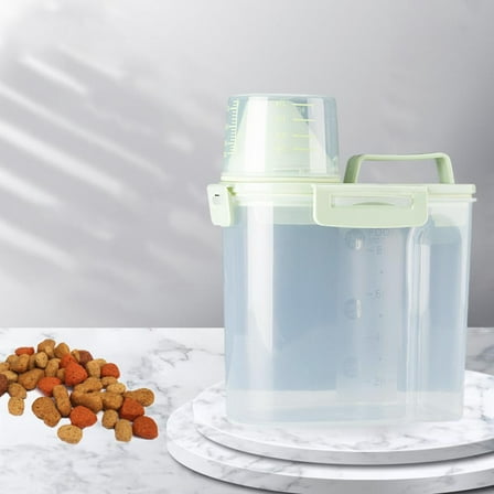 Airtight Storage Container Bin For Pet cat and dog Food Box green small