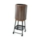 thumbnail image 3 of Bote de basura con ruedas de 18L, papelera multifuncional con estante inferior para tocador y hogar., 3 of 9