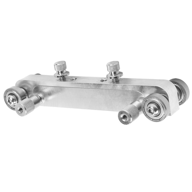 Puente Sander, Cuerpo de Aleación de Aluminio Ajustable Cuerpo Luthier Rueda de Acero de Acero para Guitarra para el Bajo