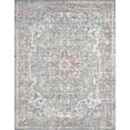 thumbnail image 3 of Addison Traditional 9' x 12' Gray and Rust Polypropylene Indoor Area Rug, 3 of 8