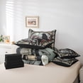 thumbnail image 6 of Manfei Halloween Crow Child Twin Bedding Sets 7-Piece, Vintage Cherry Blossoms Bedding Comforter Set, Mystic Galaxy Moon Reversible Sheet Sets, Lightweight Room Decor, 6 of 8